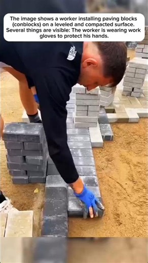 fastest paving block arrangement#shortvideos #construction #building #diy #american