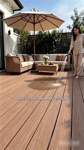 wpc decking easy install and waterproof