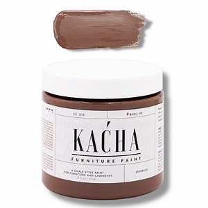 KACHA Paint ESPRESSO || Warm Deep Brown || Chalk Style Paint for Furniture and Cabinetry || Wood, Doors, Kitchen Cabinets - Etsy