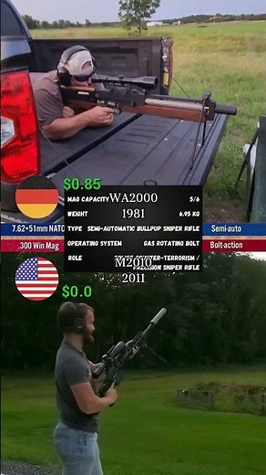 WA2000 vs M2010 (Cost Per Shot Comparison | Sniper Rifle)