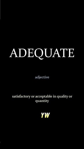 Adequate #How to pronounce and meaning of the word #learnenglish #vocab #vocabulary #adequate