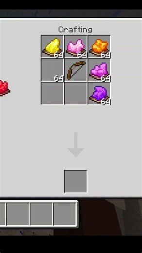 Minecraft me Craft a rainbow bow #minecraft​ #mcpe​ #shorts​