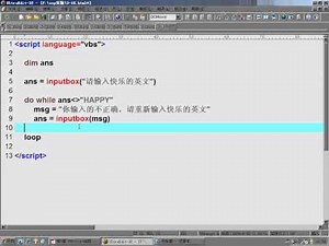 004.[ASP]VBScript流程控制(下)