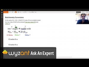 Stoichiometry: Iron + Oxygen Produces Iron Oxide