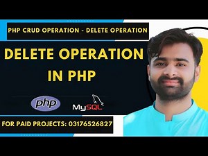 PHP CRUD | DELETE Operation in PHP | PHP CRUD | CRUD Operation in PHP MySQL in Hindi/ Urdu