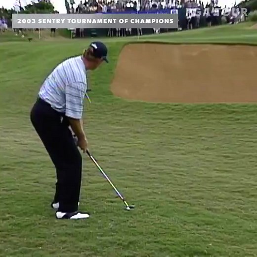 20 years ago, Ernie Els won the Sentry TOC by 8 shots at -𝟑𝟏. 🙌 His daughter's reaction was priceless. | PGA TOUR Champions
