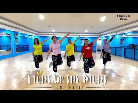 Light Up The Night Line Dance || Choreo : Ryan Hunt (UK)