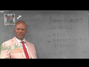 PHYSICS LESSON - ENERGY AND SOCIETY
