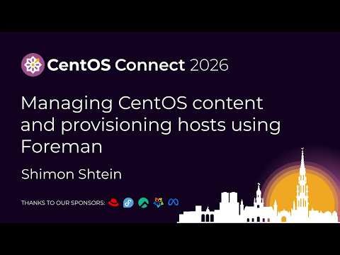 Managing CentOS content and provisioning hosts using Foreman