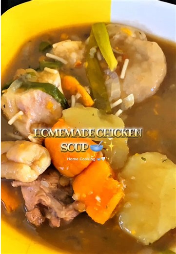 Making chicken soup at home 🥣🤍 Nothing fancy just simple, comforting, homemade goodness exactly when I needed it. #chickensoup #comfortfood #homecooking #caribbeantiktok #fyp