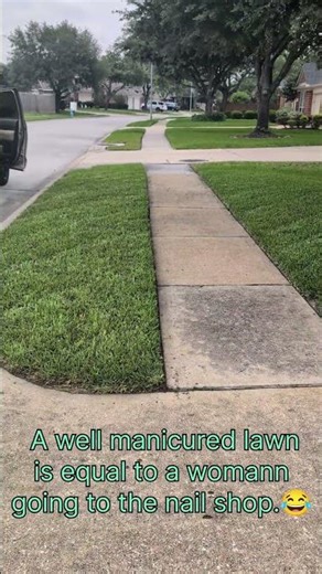 well cut and manicured.