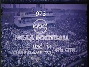 1973 USC @ Notre Dame; College Football ABC