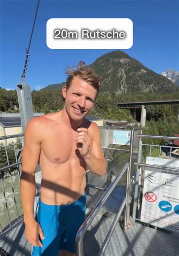 Antwort auf @Amelie🌸🫶🏻 Ihr habt nach der 20m Rutsche gefragt 🤸‍♂️ und ich teste sie für euzäch 💪! #highdiving #rutsche