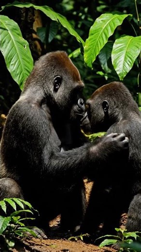 reproduction in gorilla 🦍 shorts #shorts #gorilla #reproduction #educationalvideo