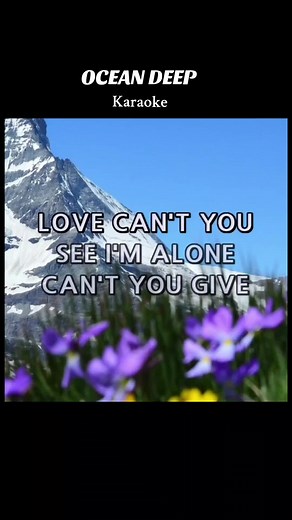 Ocean Deep Karaoke with Cliff Richard Lyrics