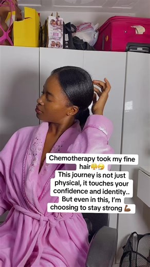 It’s more than just hair… it’s a part of me. But I keep reminding myself this is the process of healing, even when it doesn’t feel like it. One day at a time…one step at a time. I’m still here, and that’s enough. #breastcancerwarrior💕 #breastcancerawareness #breastcancerjourney💗 #chemotherapy #modelinabuja
