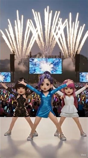 Rumi, Mira & Zoey - GOLDEN - Epic Concert!🔥 #shorts #kpop #viral