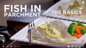 Cooking fish in parchment paper is a clean and easy way to cook fish at home. You can use any type of fish for this method and use any veggies to infuse flavor. Try this recipe for Halibut en Papillote with Lemon and White Wine. Recipe here: http://ow.ly/Nkwu30oiKeA | Blue Jean Chef