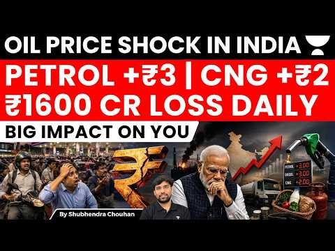 Fuel Price Hike in India: Petrol +₹3, CNG +₹2 | Iran War Impact & Inflation Explained