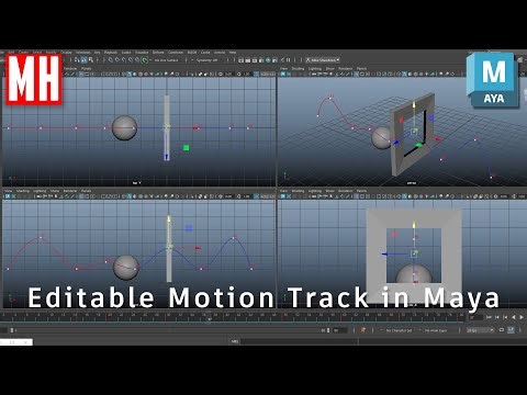 Editable Motion Track in Maya..... It's amazing ! ( Animation tutorial )