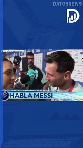🔵The encounter between Messi and Sofía Martínez: "If I look at you, it's because I'm looking at you"