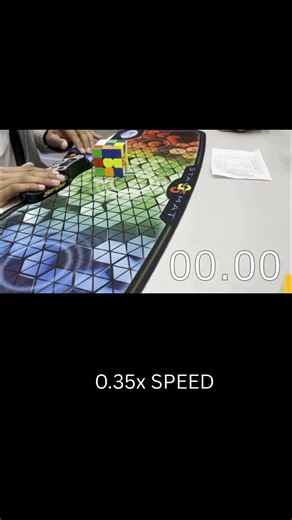 3x3 One-Handed World Record #rubikscube #cubing