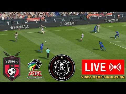 🔴 Orlando Pirates vs TS Galaxy FC LIVE Score South Africa Premiership 2025/26 & PES21 Simulation