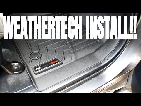 How to install WeatherTech (weather tech) Mats Floorliner 2012-2018 Toyota Tundra