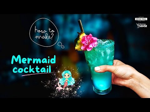Mermaid Drink Recipe | Tropical Blue Rum Cocktail