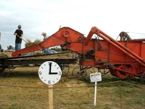 1942 Case D tractor and threshing machine