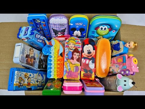 Geometry Box collection😍Doraemon, Unicorn, Ben10, Barbie, Mickey mouse, Popit Pouch, BTS, Kuromi etc