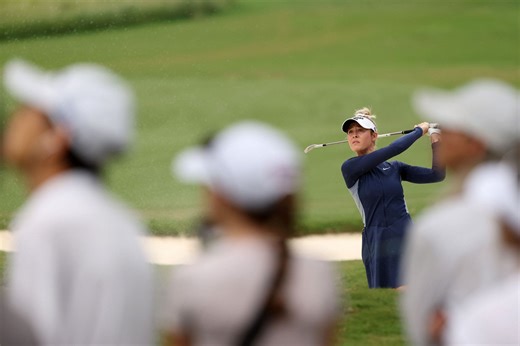 Nelly Korda to start the final round of the Chevron Championship 1 stroke behind the leader Hae Ran Ryu