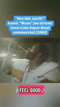 “Hey kid, catch!” Iconic “Mean” Joe Greene Coke Super Bowl commercial from 1980. #SuperBowl #NFL
