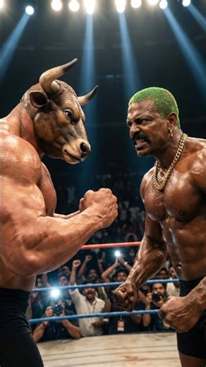 Qalwa vs Bullman: Epic Wrestling Battle & 1 Lakh Jeet! 💪🐂#shortstory #shorts #ai