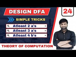 Design DFA which Accept Strings|At least 3 a's | TOC | Automata Theory | Finite Automata