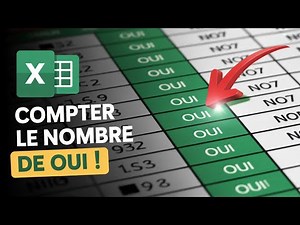 📊 Excel : Compter le Nombre de OUI et NON (Facile)