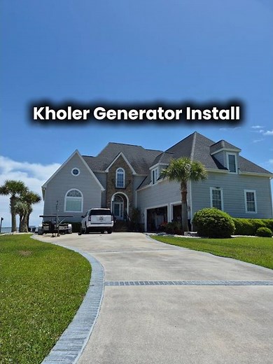 Whole house generator install. ⚡️🏠 #Kohler #Generator #Electrician