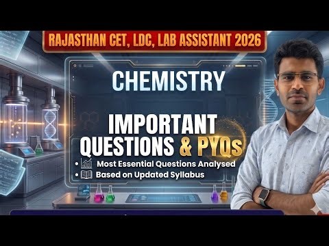 Complete Chemistry Revision | Important Questions & PYQs | Mission 2026 #cet2026 #labassistant
