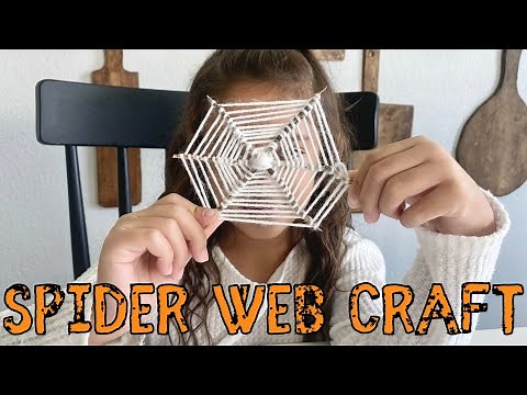 Spider Web Craft | Halloween Craft Idea | How to Make a Spider Web