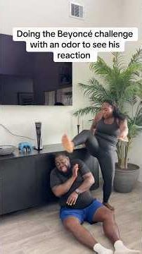 He lost it 😂😂😂 #shorts #funny #reaction #comedy #husbandwife #fyp #prank