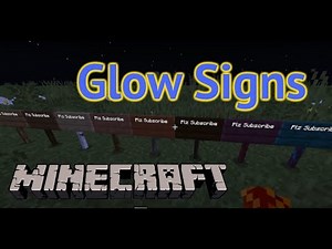 Minecraft: Glow Sign Tutorial