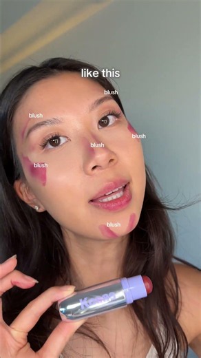 Youthful Blush Placement Hack ✨ Using Kosas in Ripe #makeup #beautytips