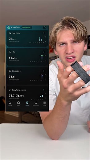 You don’t need a subscription with it?? #healthband #hume #health #activelifestyle #biometrics