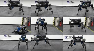 Researchers train robot dog to pick itself back up after a fall