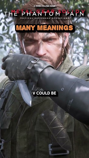 The Multiple Meanings of "V" #️⃣✌️ #metalgearsolid #metalgearsolidv #gaming