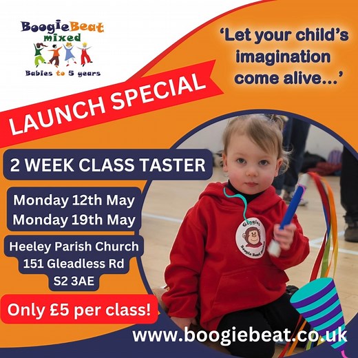 Happy Monday Everyone! 🙂😎 Well Easter is nearly upon us 🐣🐥🌼🥚AND it's only 28 days to go until Giggles the Monkey and Michelle bring our Boogie Beat fun to your little ones at Heeley Parish Church Don't delay - book your place today! Limited spaces available! www.boogiebeat.co.uk/sheffield 📢📢📢 PS Keep an eye out this Easter week for us monkeying around Heeley and the surrounding areas offering the chance to win FREE Classes!! 🤩🥳😍 #heeley #toddler #toddlers #toddlerclassessheffield #to