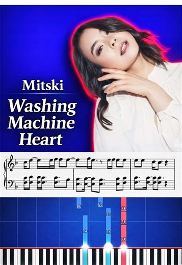 Mitski - Washing Machine Heart Piano Tutorial