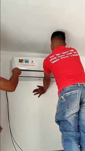 How to install split type aircon