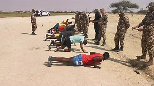 Fitness test for NDF recruitment candidates at one of the regional centers. #nammodva #recruitstraining | The Ministry of Defence and Veterans Affairs