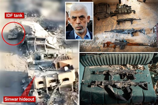 Dramatic footage shows tank strike that killed Hamas leader Yahya Sinwar
